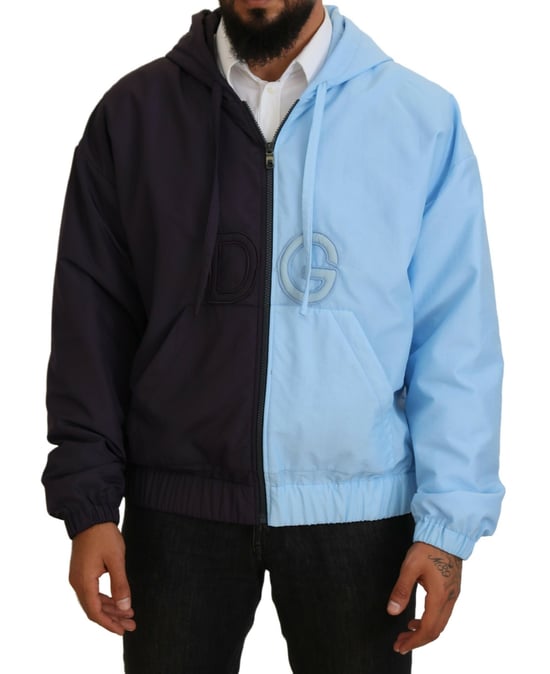 Chaqueta con Capucha Bicolor Bordada DG - Image 1
