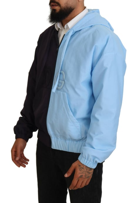 Chaqueta con Capucha Bicolor Bordada DG - Image 2