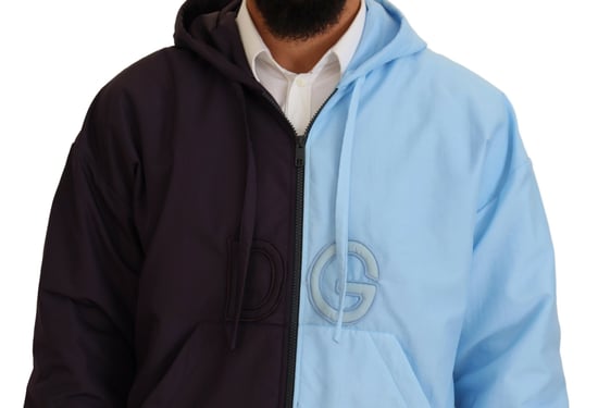 Chaqueta con Capucha Bicolor Bordada DG - Image 4