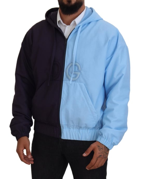 Chaqueta con Capucha Bicolor Bordada DG - Image 5