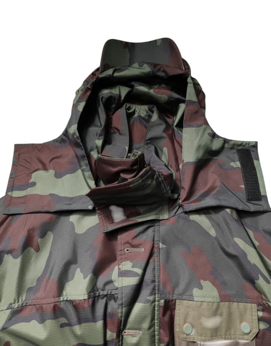 Chaqueta de botones de camuflaje - Image 5