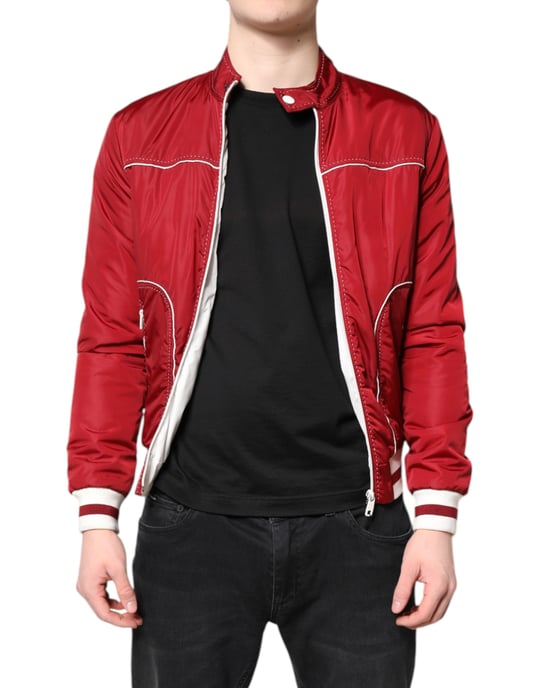 Chaqueta Bomber Ligera Con Costuras en Contraste - Image 2