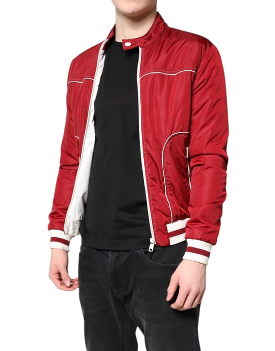 Chaqueta Bomber Ligera Con Costuras en Contraste - Image 3
