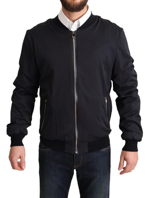 Chaqueta Bombardero Negra Estilo Clásico - Image 1