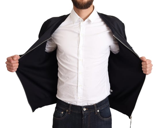 Chaqueta Bombardero Negra Estilo Clásico - Image 5