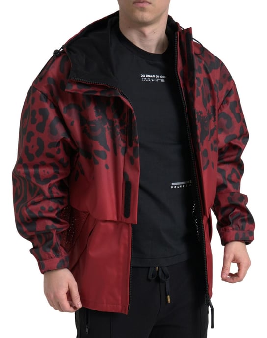 Chaqueta con capucha de estampado de leopardo - Image 5