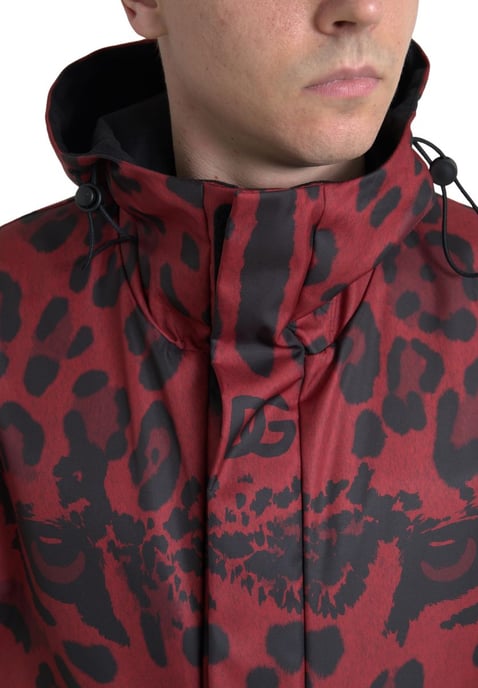 Chaqueta con capucha de estampado de leopardo - Image 6