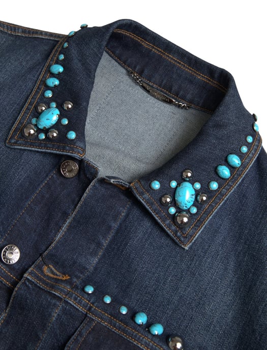 Chaqueta de mezclilla embellished - Image 3