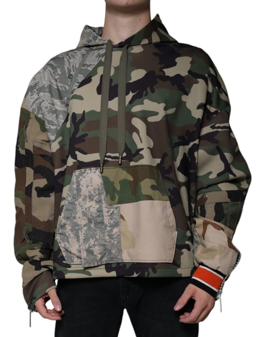 Sudadera con capucha de estampado camuflaje Tsh87084 - Image 2