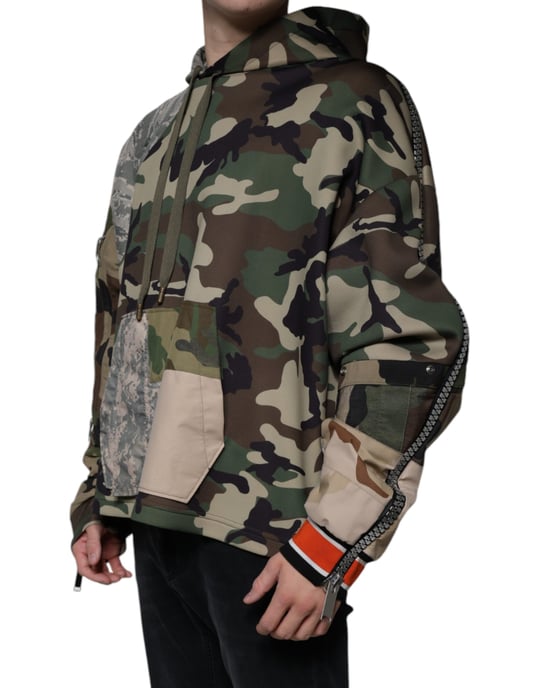 Sudadera con capucha de estampado camuflaje Tsh87084 - Image 3