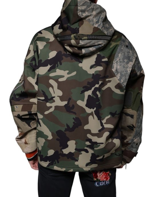 Sudadera con capucha de estampado camuflaje Tsh87084 - Image 4