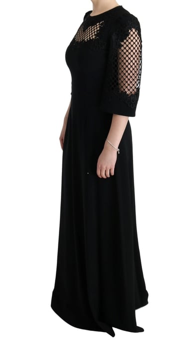 Vestido Maxi Negro de Noche Dolce Gabbana - Image 2