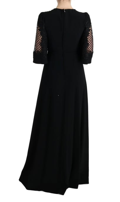 Vestido Maxi Negro de Noche Dolce Gabbana - Image 3