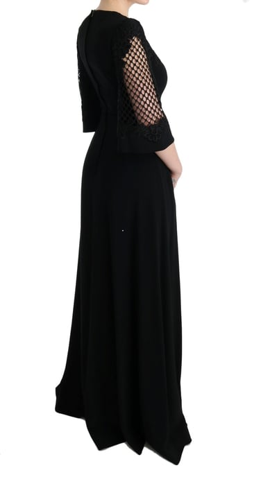Vestido Maxi Negro de Noche Dolce Gabbana - Image 4