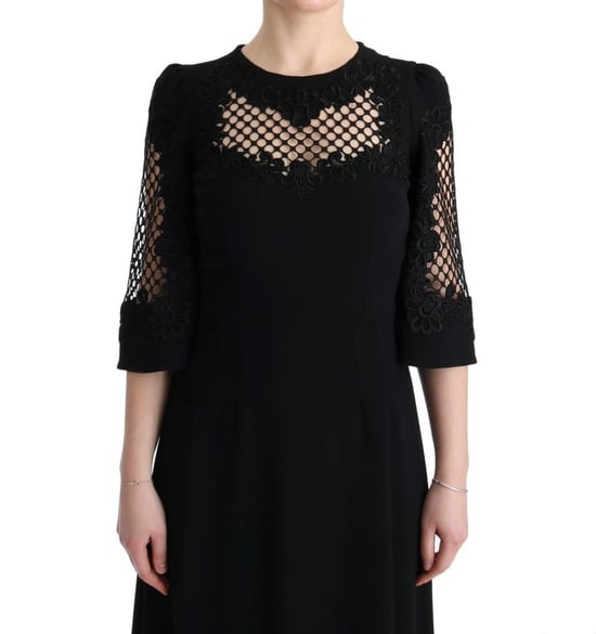 Vestido Maxi Negro de Noche Dolce Gabbana - Image 5