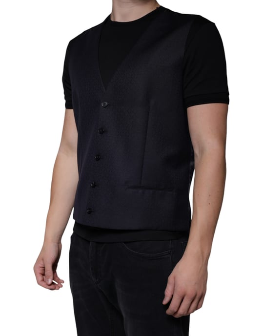 Chaleco Negro Ajuste Clásico - Image 3