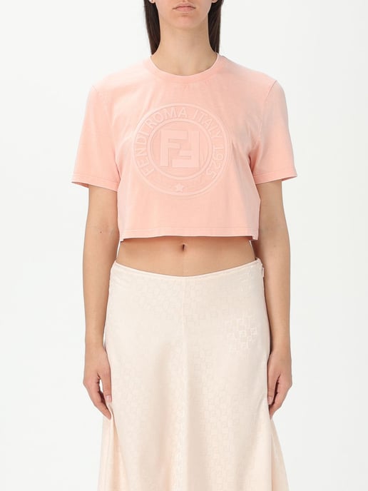 Camiseta Cortada con Logo Bordado - Image 1
