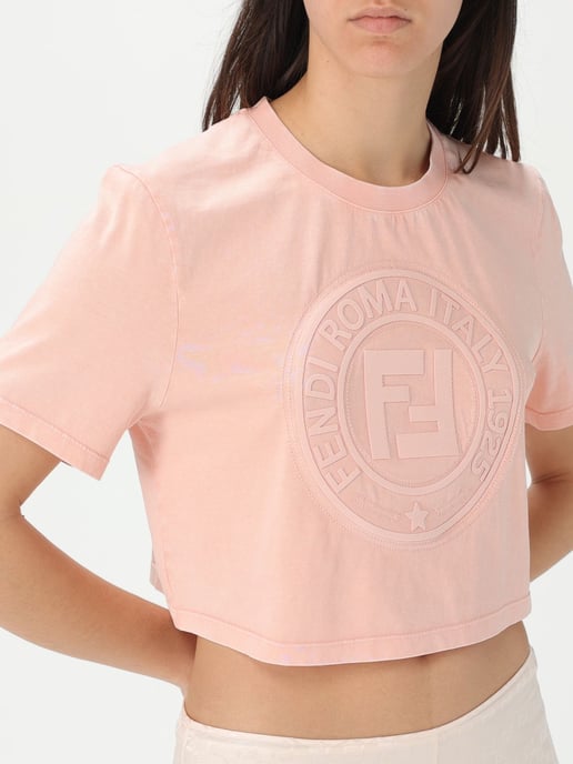 Camiseta Cortada con Logo Bordado - Image 4