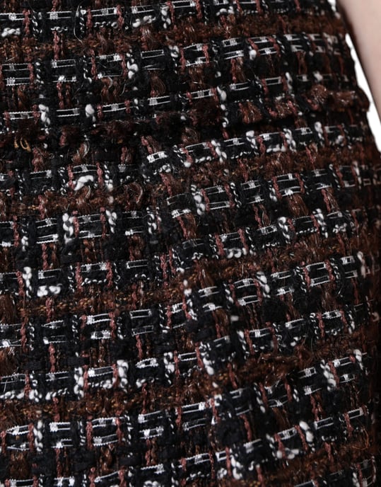 Falda Mini de Tweed Plisada - Image 5