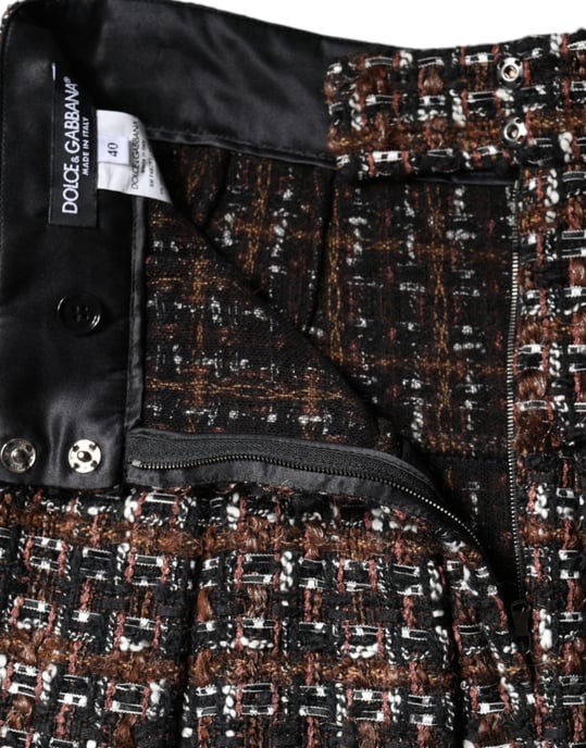 Falda Mini de Tweed Plisada - Image 6