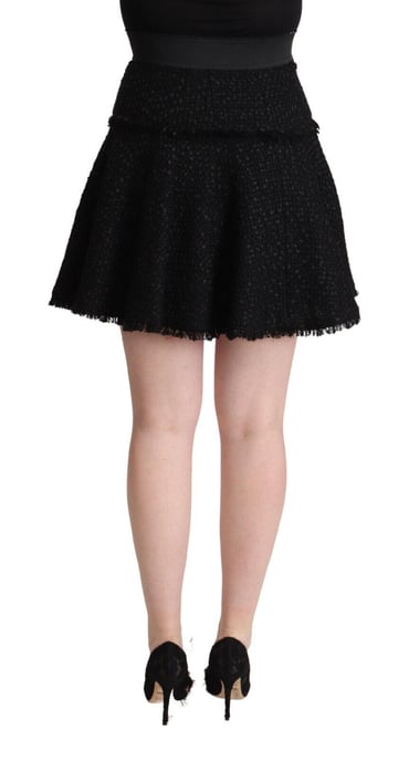 Falda corta de tweed negra Aline - Image 3