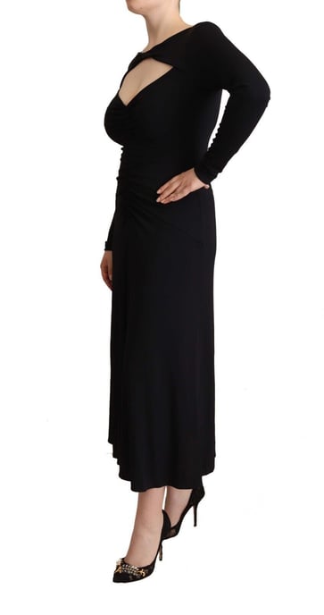 Vestido Midi Aline de Jersey de Manga Larga Pinko - Image 2
