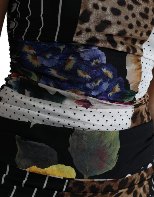 Vestido Tubo de Jersey con Estampado de Patchwork - Image 5