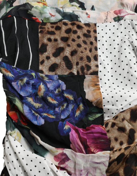 Vestido Tubo de Jersey con Estampado de Patchwork - Image 6