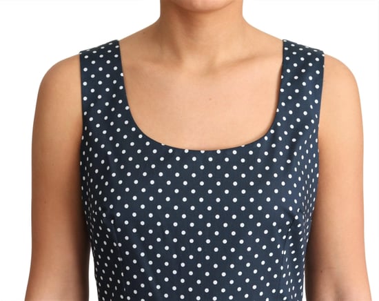 Vestido Aline Sin Mangas con Lunares - Image 4