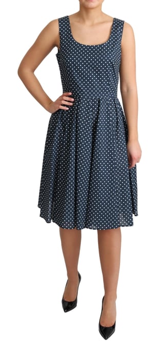 Vestido Aline Sin Mangas con Lunares - Image 5
