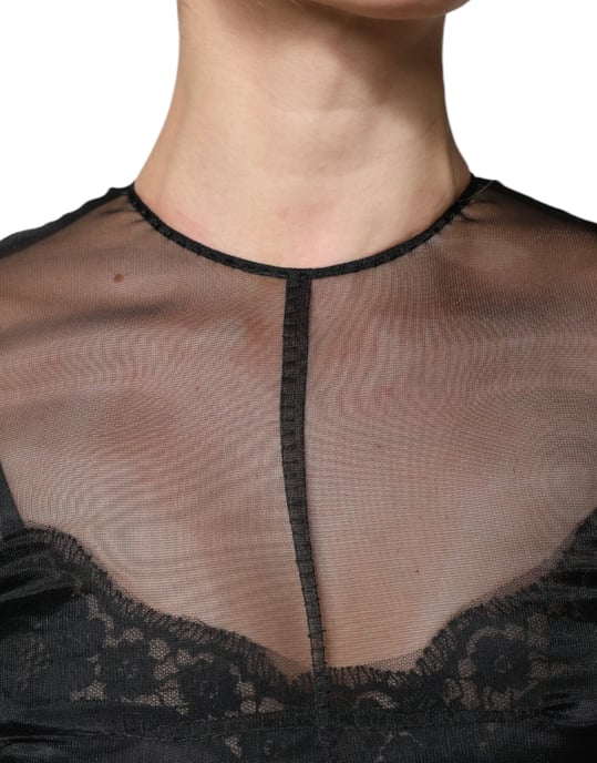 Vestido Midi Aline Negro - Image 5