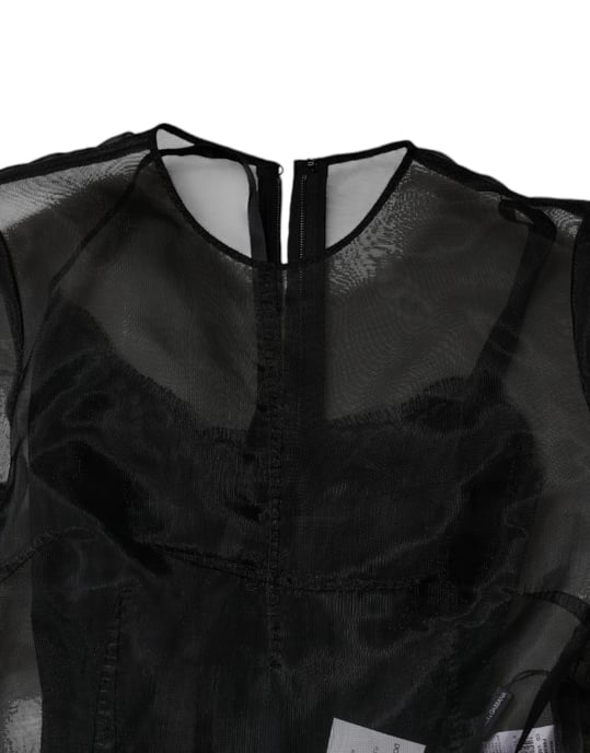 Vestido Midi Aline Negro - Image 6