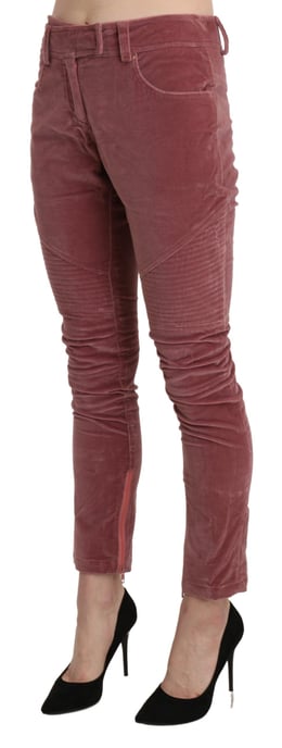 Pantalones Skinny de Terciopelo con Detalle de Cremallera - Image 2