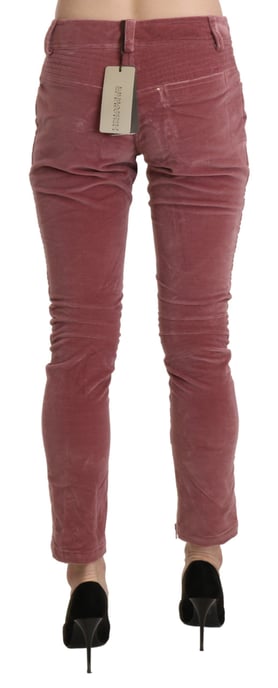 Pantalones Skinny de Terciopelo con Detalle de Cremallera - Image 3