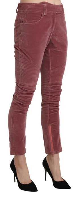 Pantalones Skinny de Terciopelo con Detalle de Cremallera - Image 4