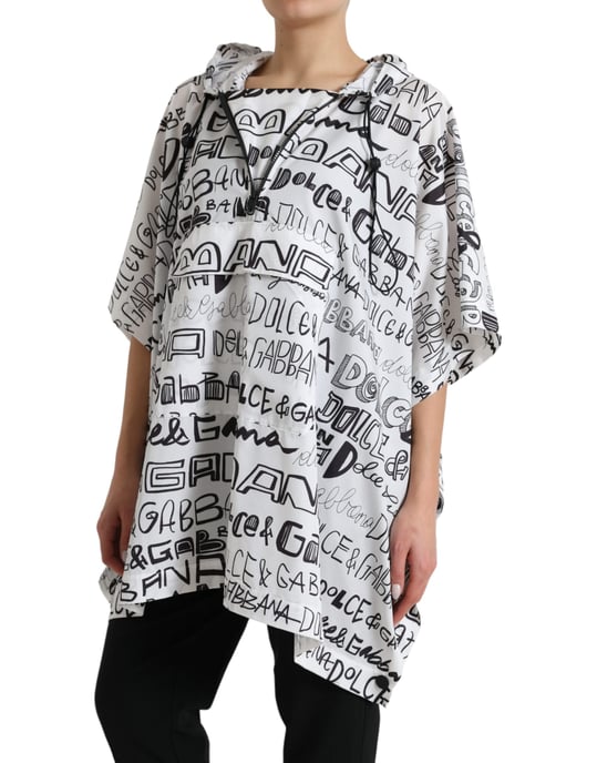 Poncho con capucha Graffitiprint Tsh83782 - Image 2