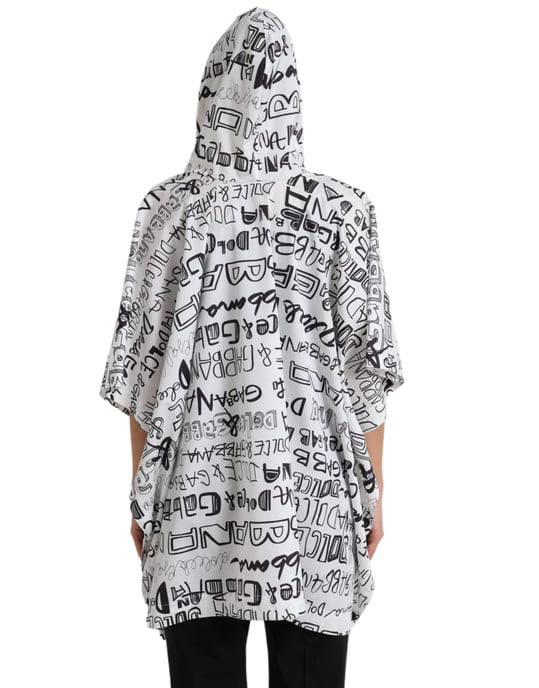 Poncho con capucha Graffitiprint Tsh83782 - Image 3