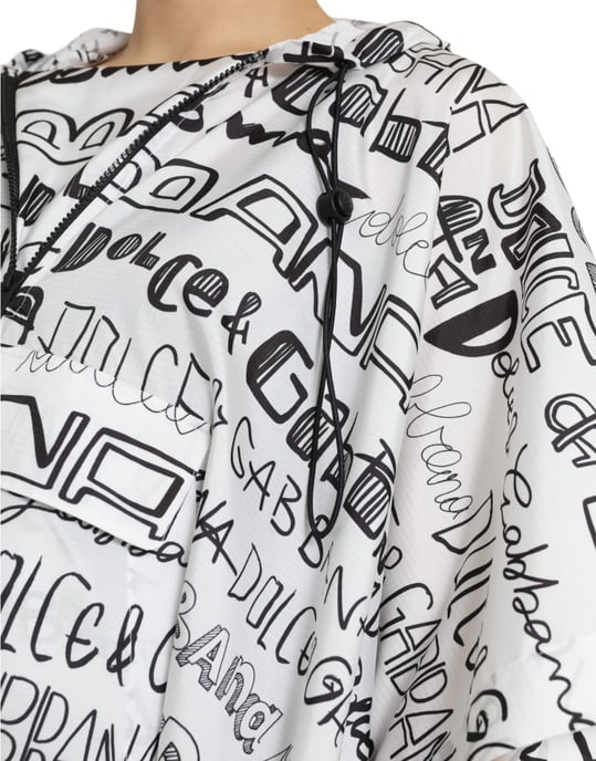 Poncho con capucha Graffitiprint Tsh83782 - Image 5