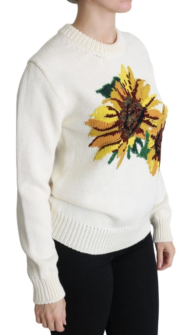 Suéter de punto bordado con girasoles - Image 2