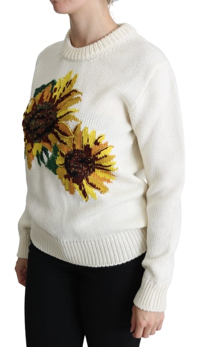 Suéter de punto bordado con girasoles - Image 3