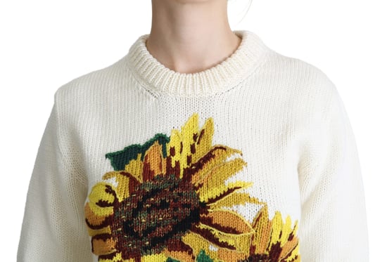 Suéter de punto bordado con girasoles - Image 5