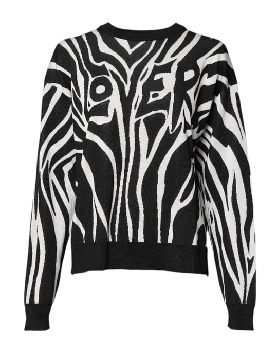 Suéter de punto con estampado de cebra - Image 2
