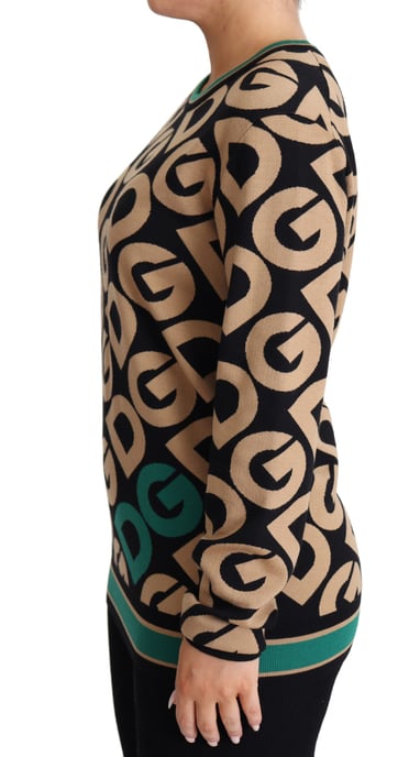 Suéter de punto Dg Beige Negro Tsh5538 - Image 4
