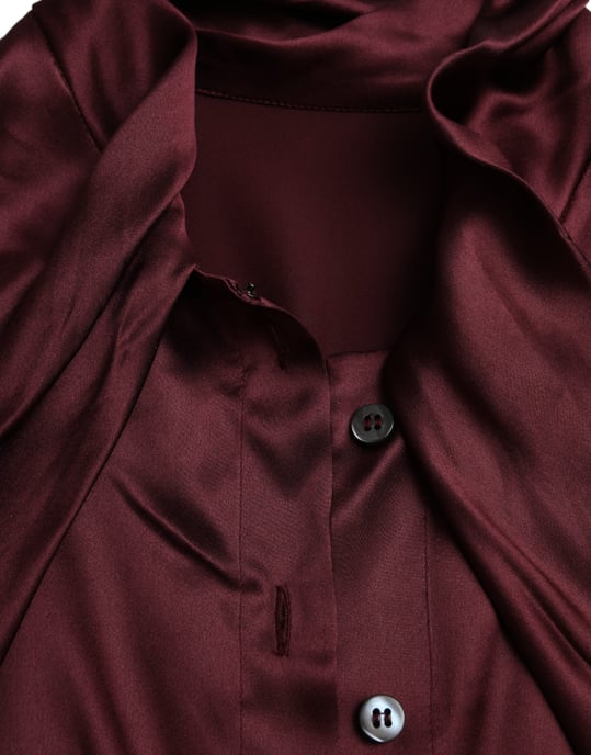 Blusa de seda con lazo - Image 6