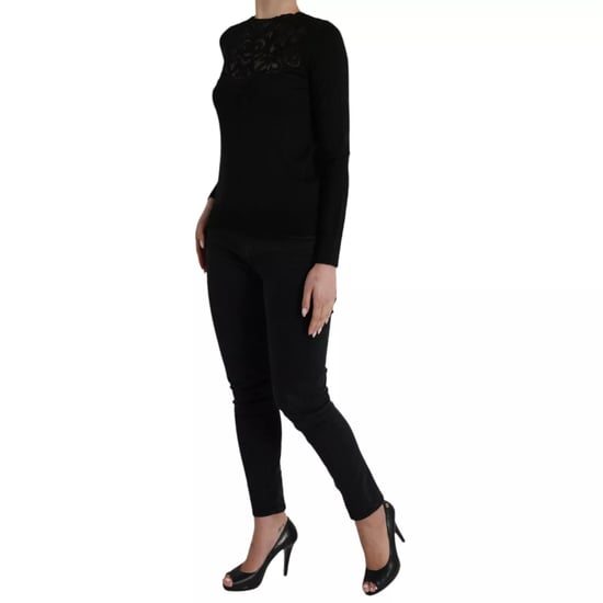 Blusa de Manga Larga con Cuello de Encaje - Image 2