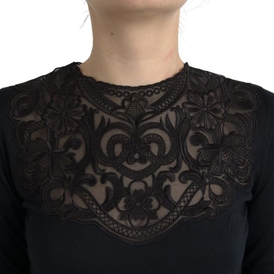 Blusa de Manga Larga con Cuello de Encaje - Image 4