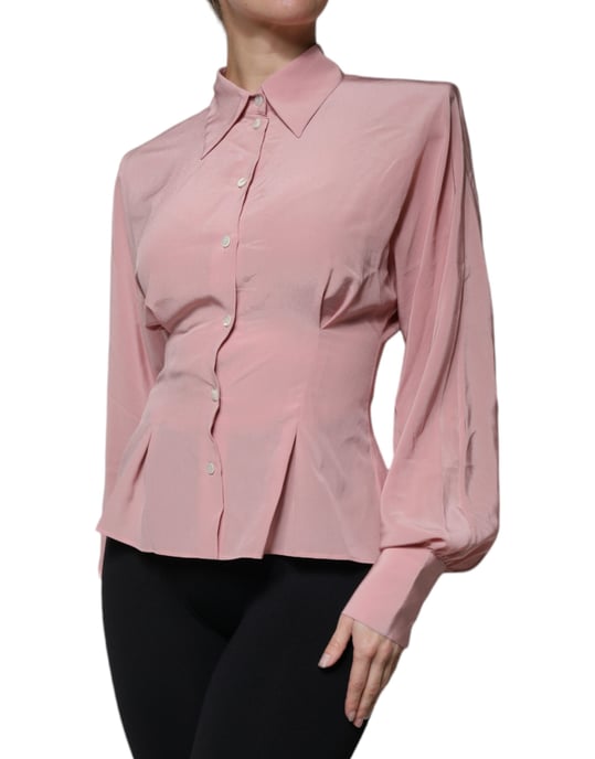 Blusa de Seda de Manga Larga - Image 3