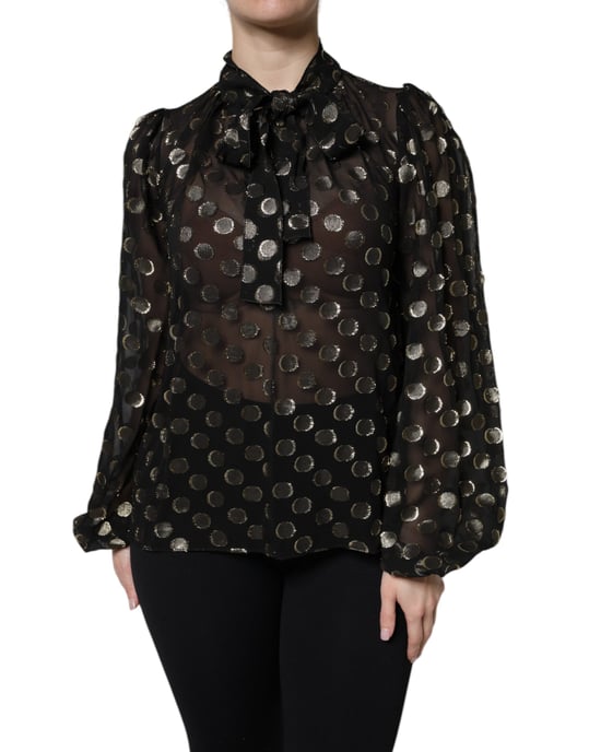 Blusa de Seda con Lunares - Image 1