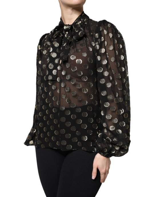 Blusa de Seda con Lunares - Image 3