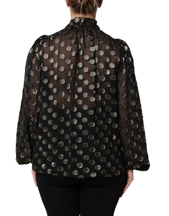 Blusa de Seda con Lunares - Image 4